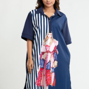 Graphic Shirt Dress - Image 3