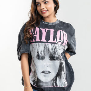 Women's Graphic Printed Oversized T-Shirt - Image 2