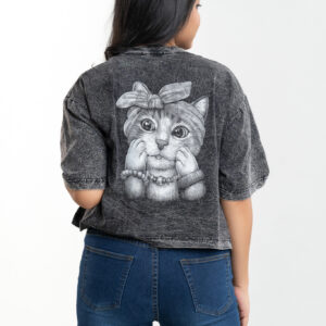 Stylish Printed Crop Top For Women - Image 2