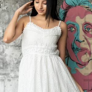 Tropical Breeze Long Dress - White - Image 2