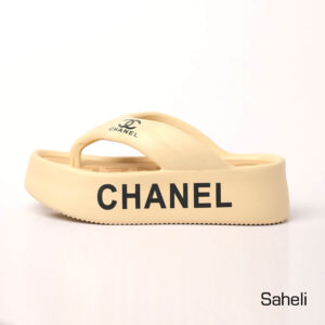 Sleek Chanel Slides - Cream - Image 2