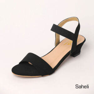 Elegant Stride Low-Heel Sandals - Black - Image 1