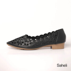 Blossom Cutout Comfort Flats - Black - Image 2