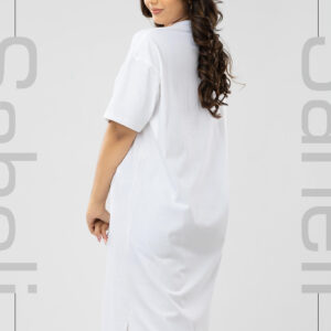 Alo Signature Tee Dress - White - Image 3
