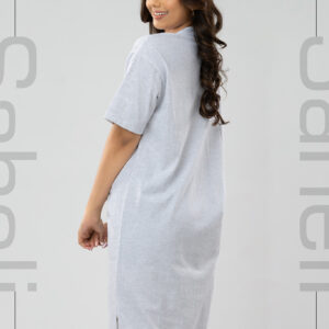 Alo Signature Tee Dress -Ash - Image 2