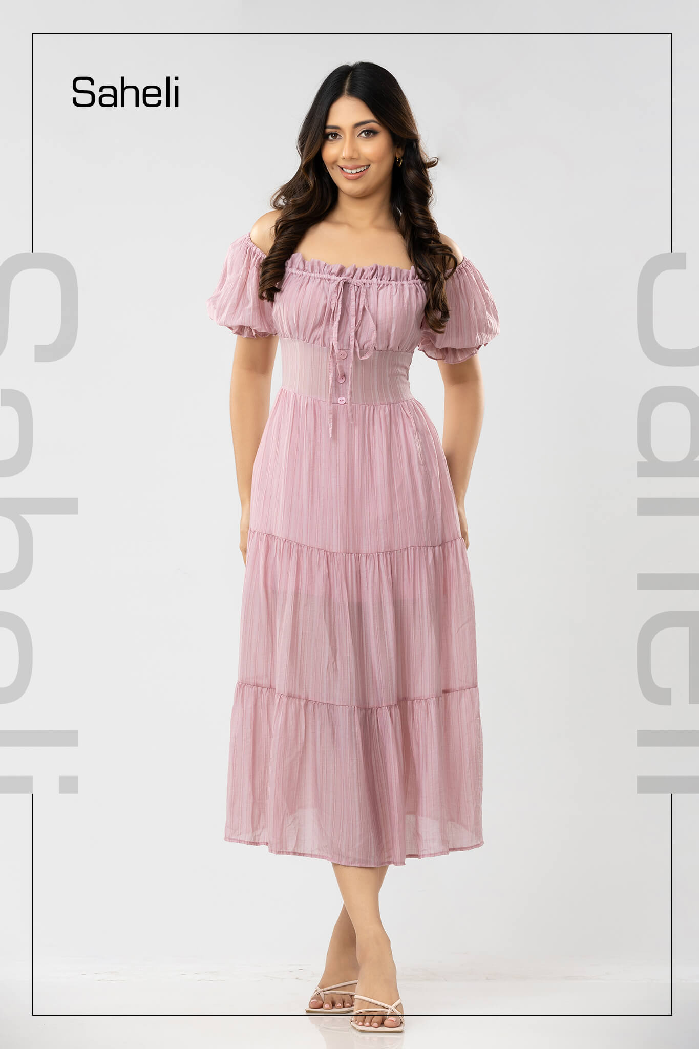 Isla Off-Shoulder Cotton Maxi Dress