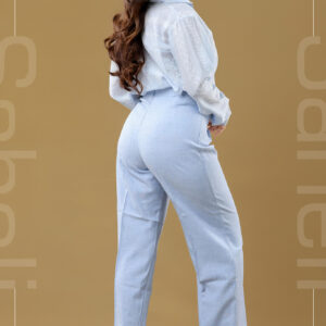 Vintage Threadwork Button-Down Shirt - Blue - Image 2