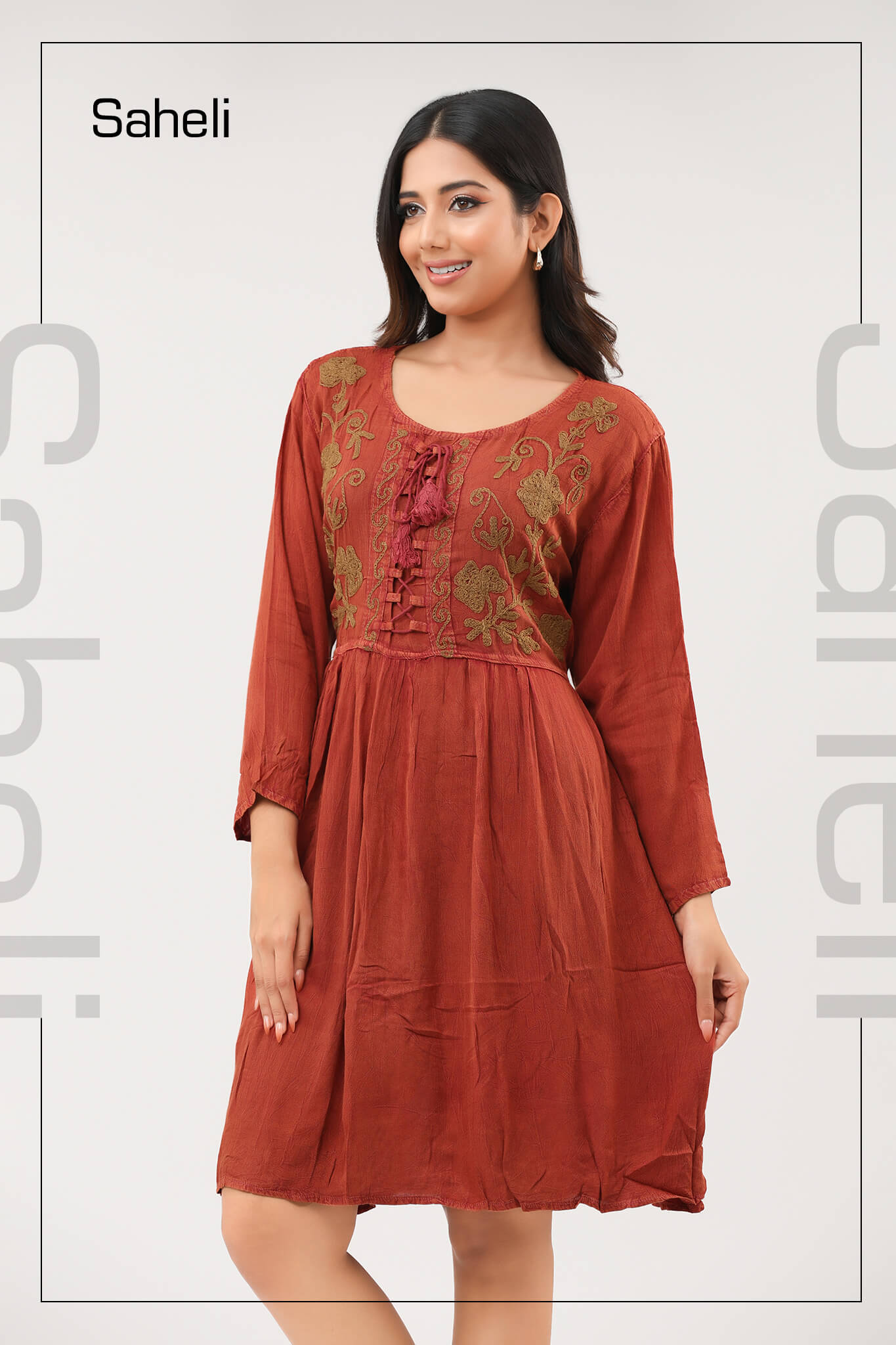 Embroidered Boho Charm Dress