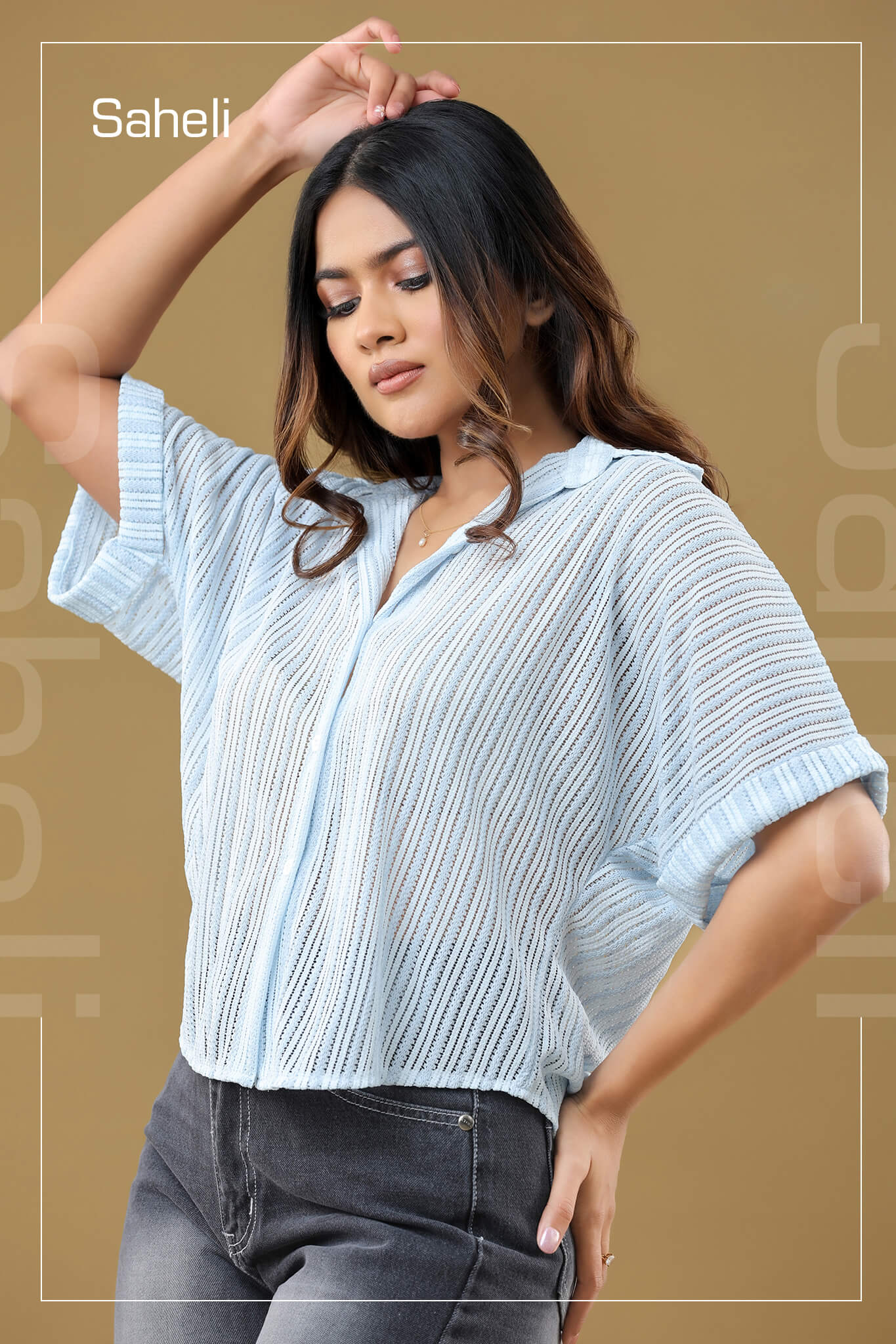 Breezy Textured Relax Fit Blouse