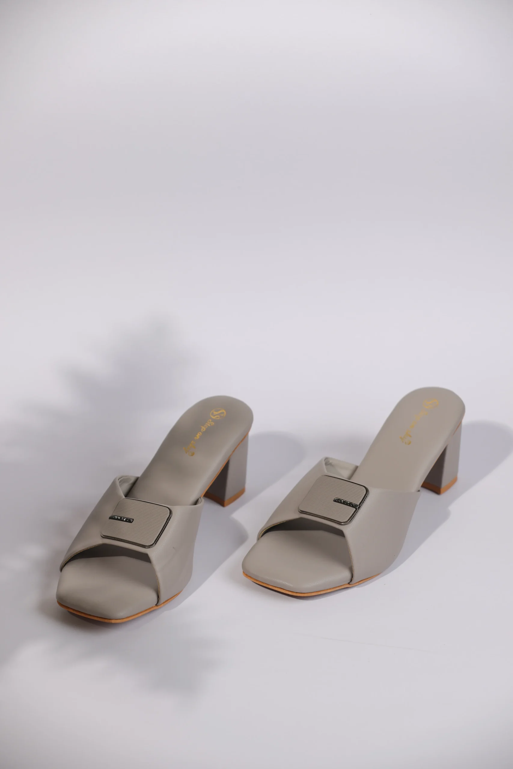 Aurelia Buckle Block Heel Sandals